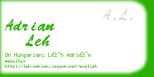 adrian leh business card